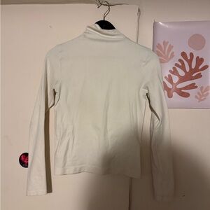 Ann Taylor Cream Long Sleeve Top